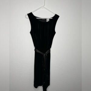 George Stretch Black Sleeveless Maxi Dress